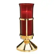 SANCTUARY LAMP WITH RUBY GLOBE