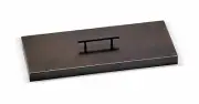 21" x 9" Rectangular Oil-Rubbed Bronze Stainless Steel Firepit Cover