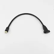 Mini DP DisplayPort Male to Mini DP Female Panel Mount Converter Adapter Cable
