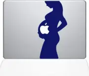 The Decal Guru Pregnancy MacBook Decal Vinyl Sticker - 15" MacBook Pro, 2015 &Up