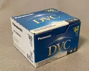 Panasonic 5 Pack DVC MiniDV Tape 60min SP/90min LP New Sealed Old Stock