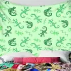 Green Gecko Animal 3D Wall Hang Cloth Tapestry Fabric Decorations Decor