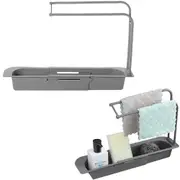 Storage Rack Holder Kitchen Faucet Soap Sponges Organizer Sink Basket