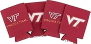 Desert Cactus Virginia Tech University Can Insulator Beverage Cooler 4 Pack Foam Beverage Holder Hokies VT (4 Pack Can)