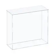 Acrylic Display Case Plastic Box Cube Storage Box Clear Assemble Showcase 12....