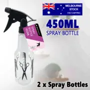 2x Fine Spray Bottle Mist Atomizer Sprayer Water Atomiser Hairdressing Salon