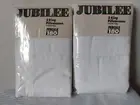 2 PACKAGES OF 2 NEW JUBILEE SO WHITE 180 PERCALE KING SIZE PILLOW CASES 20 x 40