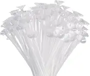 Haobase 50 Pcs Balloon Sticks 32cm Hand Balloons Holder with Cups for Wedding, Party, Holidays, Anniversary Decor