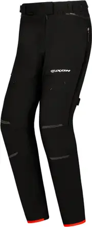 Ixon M-Skd Ladies Waterproof Motorcycle Textile Pants, black-red, Size 3XL for Women Black Red