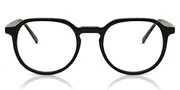 Oval Full Rim Plastic Men's Glasses Black, Size 48 - Lenses Included - Private Health Rebate - Blue Light Block Available - Arise Collective