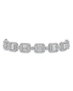 Cz By Kenneth Jay Lane Baguette & Pave Deco Bracelet