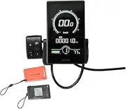 SR-M818X Electric Bicycle LCD Display Meter, 24V-72V Ebike LCD Display Control Panel Bicycle Speedometer Odometer 5 Pin Waterproof Plug with NFC for Electric Scooter Electric Bike Modification