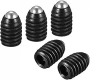 uxcell Ball Point Set Screws, 10pcs M4 x 6mm High Carbon Steel Metric Spring Hex Socket Grub Screw