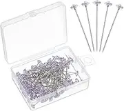 sourcing map 200pcs Bouquet Pins, 1.5 Inch Corsage Pins Flower Straight Head for Wedding Sewing Decoration DIY Craft, Purple