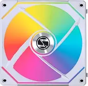 LIANLI UNI Fan SL Infinity 140 Case Fan, White, Single Pack, Daisy Chain Connection, Reversible Cable Module with Infinity Mirror