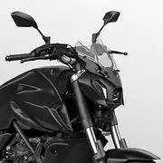 TAZGANTAX Motorcycle Touring Windshield Windscreen Fairing Wind Deflector MT07 FZ07 Screen Shield Visor Protector w/Bracket Compatible with Ya-maha MT FZ 07 MT-07 FZ-07 2021-2024(Light Smoke)