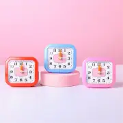 Square Alarm Clock with Multiple Alarm Options for Student Bedroom Bedside
