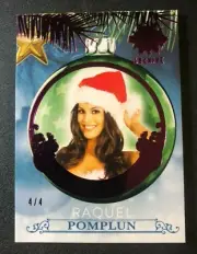 2019 Benchwarmer RAQUEL POMPLUN Holiday ORNAMENT Pink Foil Variant/4 PLAYBOY Hot