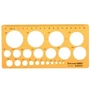 3Pcs Small Circle Round Circular Drawing Template Kt Soft Plastifc Ruler Design Drafting Stencil