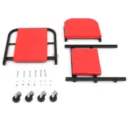 300Lbs Foldable Mechanics Z Creeper Seat Rolling Chair Garage Work Stool
