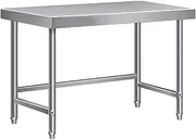 Snaweo Stainless Steel Work Table, Heavy Duty Commercial Kitchen Stainless Steel Table, Stainless Steel Prep Table for Restaurant, Garage, Home, Workstation(80x40x80cm)