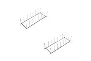 2PK Entr e Plate Rack Kitchen Dish Rack Organiser Storage Holder Stand Chrome