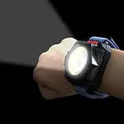 Minsk Wrist Flashlight, Hand Free Running Light, 1000 Lumen Super Bright COB Bead Wrist Light Rechargeable for Night Walking, Running, Hiking & Outdoor Camping(Wristlight)