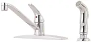 Pfirst Series 1-Handle Kitchen Faucet with Side Spray, Polished Chrome