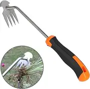 Weeding Tools,Portable Garden Weeder Tool,2024 New Manganese Steel Weed Puller Tool,for Hand Weeder Puller for Vegetable Gardening Backyard Farm Planting & Uprooting Weeding Tool (Rubber Handle)