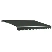 NNEDSZ Folding Arm Awning Outdoor Awning Retractable Canopy 3Mx2.5M Grey