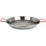 Magefesa Paella Pizza Pan 24" Dia Carbon Steel Durable Versatile Cooking Tool