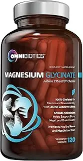 Magnesium Glycinate - 100% Pure Albion TRAACS Bisglycinate Chelate Supplement - 200 mg - 120 Vegetarian Capsules