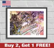 Gurren Lagann Poster 18" x 24" Print Anime Wall Art 1