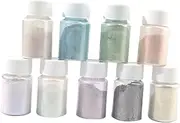 KONTONTY 9pcs Polarizer Gel Glitter for Black Clothes Dye Kit Gloss Glitter Spray Lip Tint Soap Dye Powdered Color Pigments Practical Color Pigment Plastic