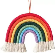 Hand-Woven Rainbow Ornaments Wall Hanging Art Home Decoration for Kids Room Decoration Wall Hanging Ornament (Color : Blacksoul Eater1, Size : Medium)