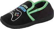 [Ultimate Kids] Epic Gamer Slippers Boys Kids Gaming Controller Slip On Slippers Warm Fleece Lining