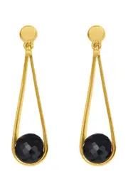 Dean Davidson Mini Ipanema Drop Earrings in Black Onyx/gold at Nordstrom One Size