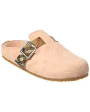 Burberry Check Urchin Suede Mule