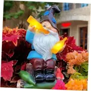 Funny Garden Gnomes Outdoor, Solar Gnomes with Led Lights Decor for Outside