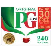 PG Tips 240 Original Pyramid Tea Bags from Great Britain