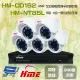 昌運監視器 環名組合 HM-NT85L 8路 錄影主機+HM-CD152 2MP 全彩半球攝影機*5【全壘打★APP下單跨店最高20%點數回饋!!】