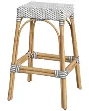 Butler Specialty Company Robias Rectangular Rattan 30in Bar Stool