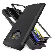 for Galaxy Note 9 Case, 3-Layer Heavy Duty Shockproof Bumper Protection Black