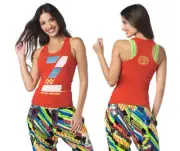Zumba Less Talk More Dance Racerback Tank Top - RED ~ XS S XXL ~ New!