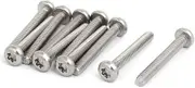 uxcell M4x30mm 304 Stainless Steel Button Head Torx Screws Bolts T20 Drive 10pcs