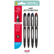 Uni Jetstream Rollerball Pen 1.0mm 4 Pack