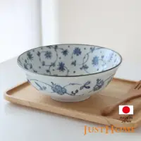 在飛比找momo購物網優惠-【Just Home】日本製染付系列8吋陶瓷拉麵碗1200m
