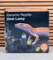 2-Pack Ceramic Heat Emitter, 100W Reptile Heat Lamp Bulb, No Light Emitting
