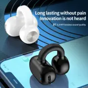 Wireless Bluetooth 5.3 Earbuds Ear Clip Bone Conduction Stereo Headphone Headset