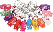 Toyvian 12pcs Nesting Russian Dolls 2020 New Years Party Favors Gifts Matryoshka Key Rings Handbag Decorations Charm Wooden Keychain Nesting Dolls Fun Keychains Aldult Accessories Child